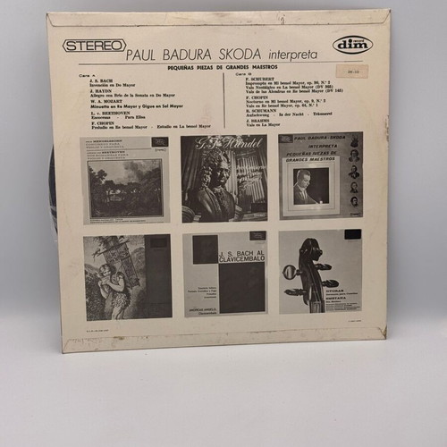 Paul Badura-Skoda Pequeñas Piezas de Grandes Maestros vinyl used