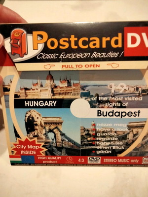 PostcardDVD Budapest 2005 like new with map and postcard