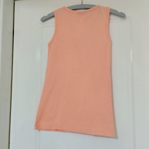 Salewa sleeveless top with ruffles, peach