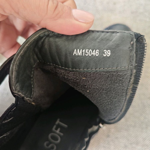 Bsoft ankle boots size 39 used, black with anti-slip sole
