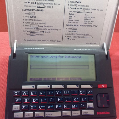 Franklin MWD-1500 Electronic Dictionary used, multilingual translator