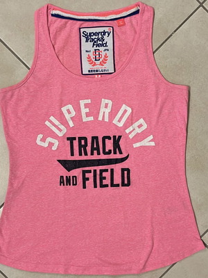 Superdry Track & Field women's tank top, pink, size M