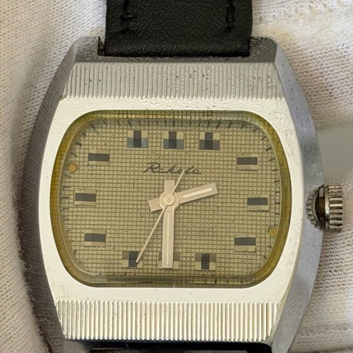 Raketa TV mechanical watch used, silver, vintage