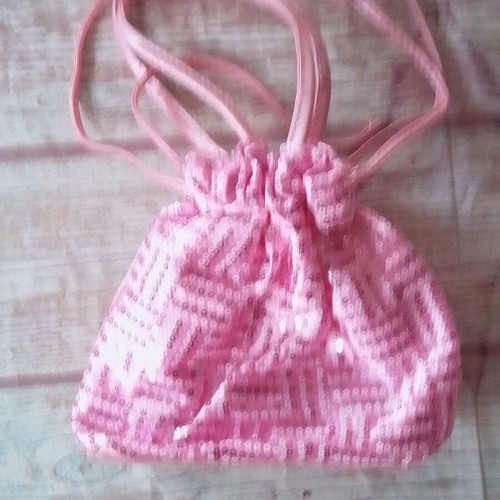 Tedi children's drawstring bag like new, pink