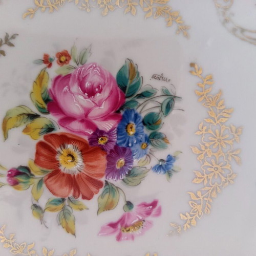 Kronester Bavaria set of 2 oval platters like new, German porcelain 26x18 cm