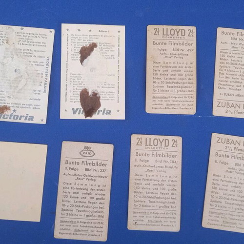 Antique stickers used, pack of 22 pieces