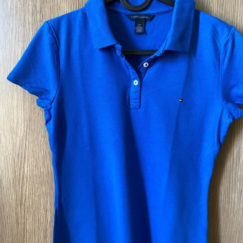 Tommy Hilfiger women's short-sleeve polo blue, like new, size S/P