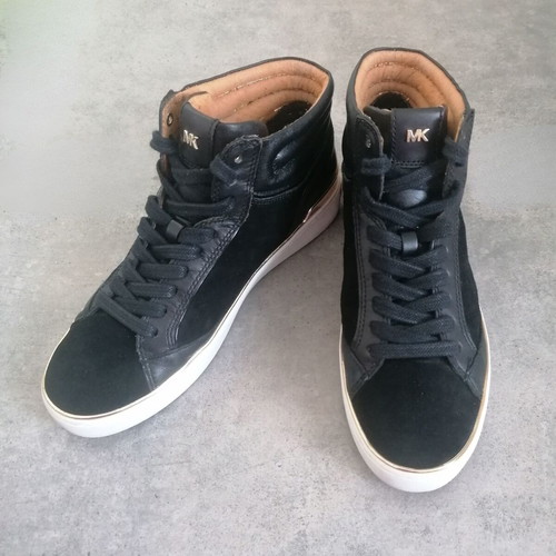 Michael Kors Kyle Sport Shoes Like New Black and Gold Size 39