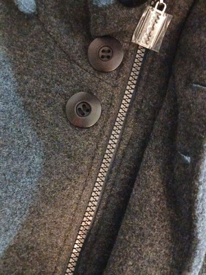 Jacket wool style gray new