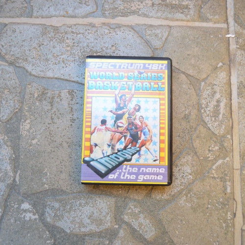 Sinclair ZX Spectrum 48K World Series Basketball cassette