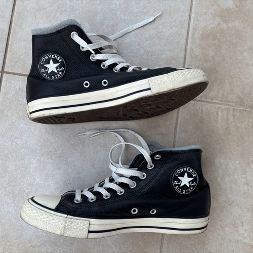 Converse Chuck Taylor Fleece Lined All-Star High Top Sneakers Size 41 used, black