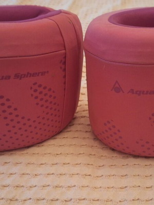Aqua Sphere Arm Bands like new, size 3-6 years, Michael Phelps learning method