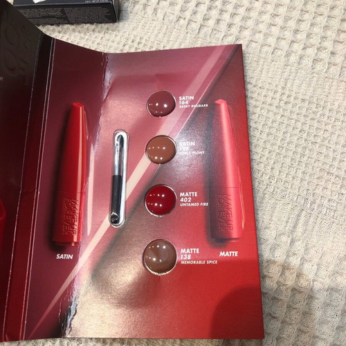 Make up for Ever red lipstick travel and 4 nude samples new