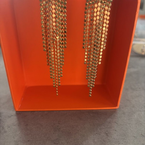 Earrings like new, gold tone