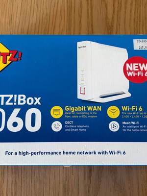 AVM FRITZ!Box 4060 ασύρματο router Wi-Fi 6 με 3 θύρες Gigabit