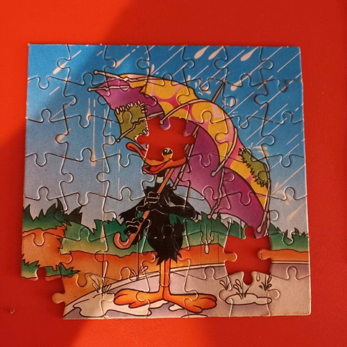 Mini puzzles Bugs Bunny, Donald, Mini and Mickey used, set of 4