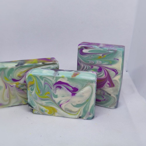 Handmade Botanical Lavender Swirl Decorative Aromatic Soap new