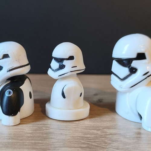 Star Wars figures used, pen toppers and rubber stamps
