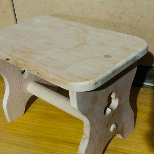 Handmade stool solid wood new