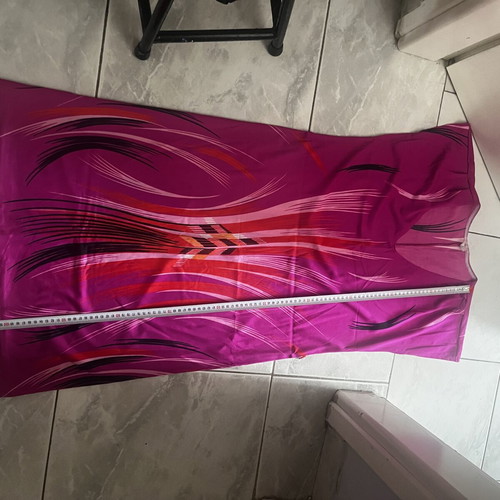 Sleeveless dress fuchsia pattern size M like new