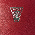 Rover винтидж кутия за цигари като нова, кожа и метал от 1960-те