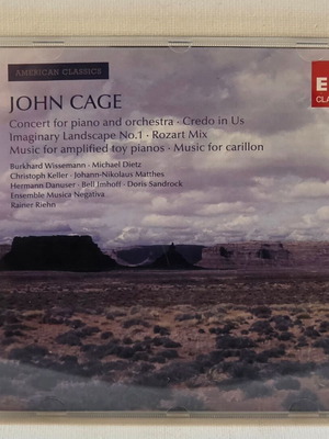 John Cage CD Concert For Piano And Orchestra used