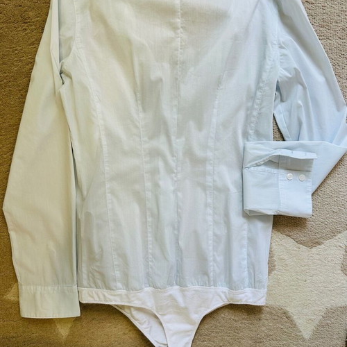 Sisley Baby Blue Shirt-Bodysuit in turquoise, like new, size S/M