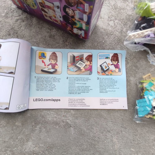 Lego Friends Beach & Rescue Set used, with original box and instructions