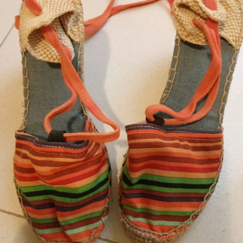 Espadrilles used colorful, comfortable, size 37