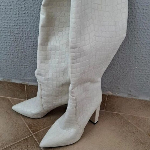 Sante white boots like new, size 38