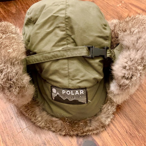 Children's multipurpose fur hat Lapin like new, brown