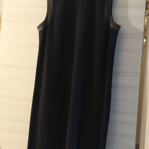 Polo Ralph Lauren long vest used, black with leather details