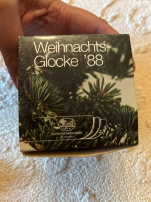 Hutschenreuther Weihnachts Glocke porcelain bell 1988 new