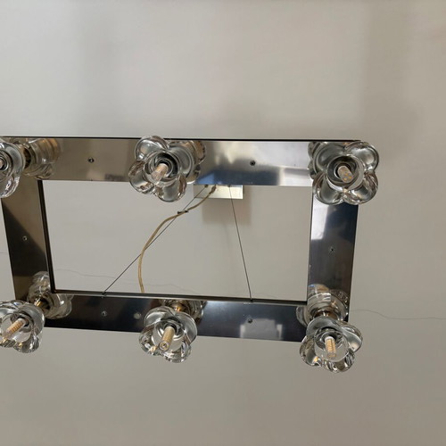 Set of 2 Crystal Pendant Lights for Living Room and Dining Room