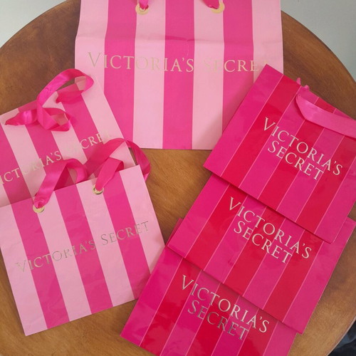 Victoria's Secret paper bags used, set of 6