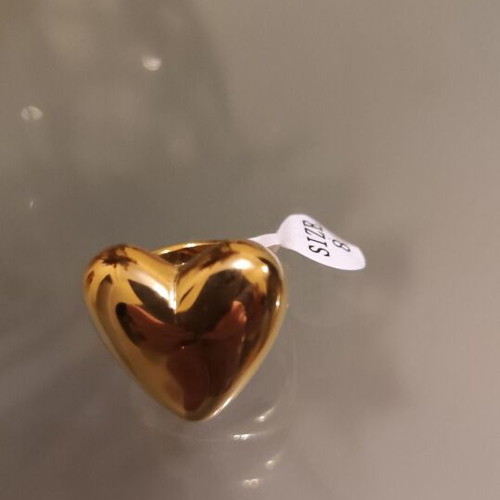 Heart ring new stainless steel gold color