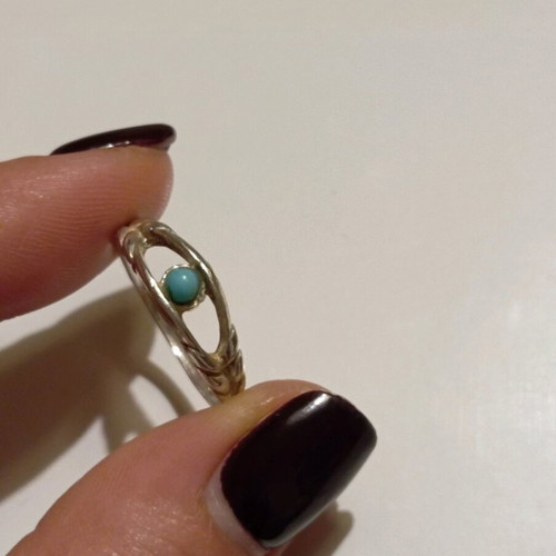 silver ring 925 with turquoise stone