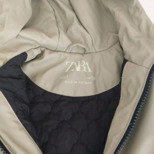 Zara jacket for girl 7 years like new, green, thin