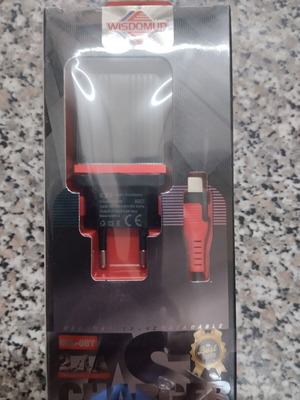 Φορτιστής κινητού με 2 θύρες USB-C και καλώδιο Type-C 2.4A καινούργιος
