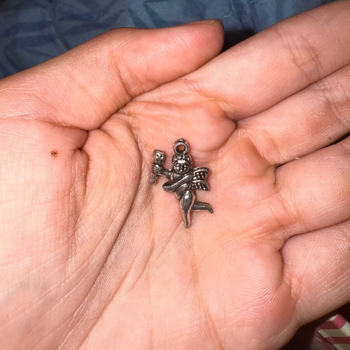 Angel Pendant for Necklace New Gray Silver