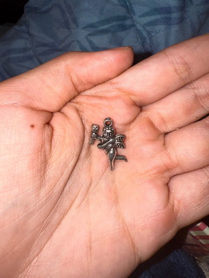Angel Pendant for Necklace New Gray Silver