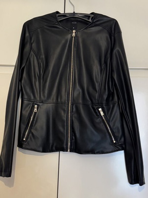 Calliope γυναικείο μαύρο biker jacket, μέγεθος M Αφόρετο χωρίς τα καρτελάκια