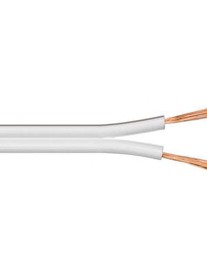 Διπολικό καλώδιο ήχου Goobay 2×2.50mm² λευκό 100μ
