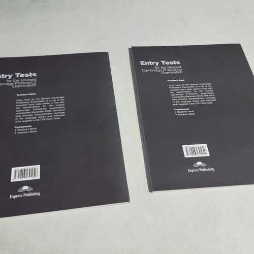 Entry Tests CPE Proficiency Teacher's Book set of 2 new, Express Publishing