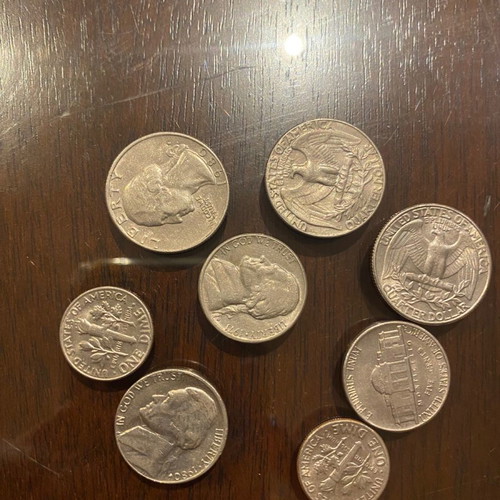 Collection of old coins used, 67 pcs, from various countries