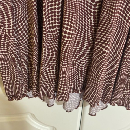 Cruise dress burgundy white like new, size S