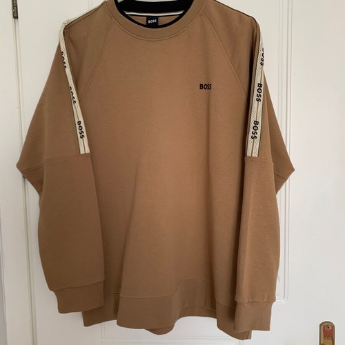 Hugo Boss sweatshirt new, beige and brown, size XXL