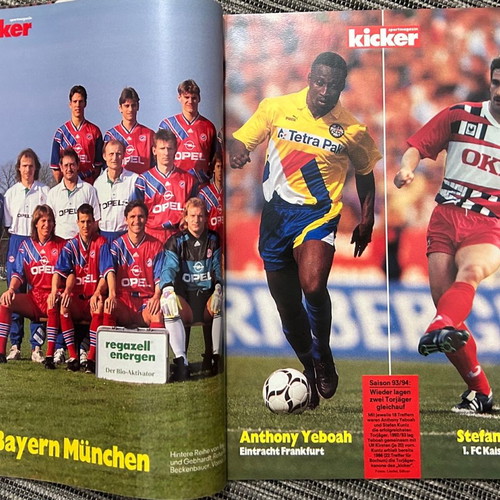 KICKER Annual Almanac 1994-1995 with 208 Pages, Bundesliga