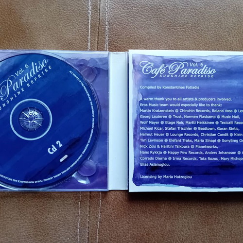 Cd Cafe Paradiso Sunshine Reprise Vol. 6 like new