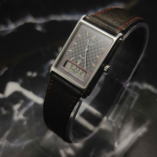 Longines Vintage Ana-Digi Quartz Tank Watch Ref. 199 Swiss 4048